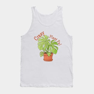 Crazy Plant Pal with Monstera Plant Tank Top